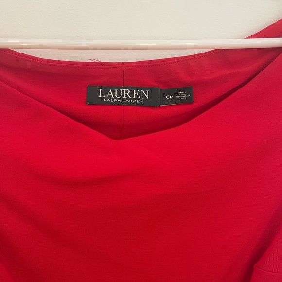 Ralph Lauren Cocktail Dress - red - Size 6P - Picture 7 of 7